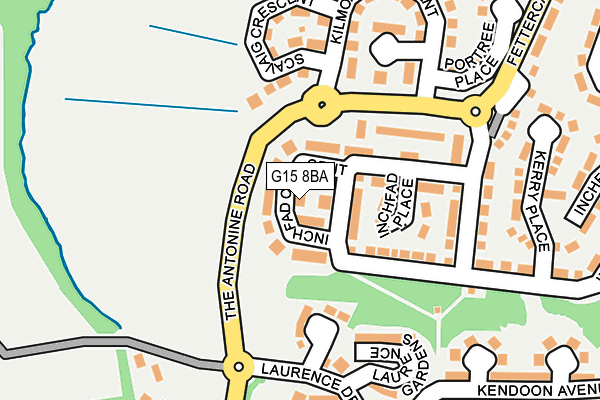 G15 8BA map - OS OpenMap – Local (Ordnance Survey)