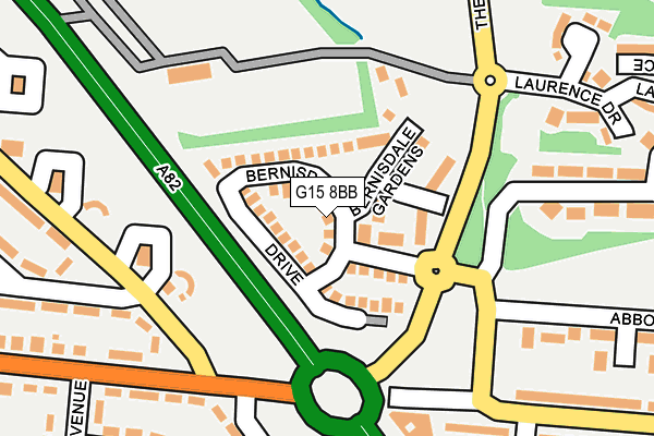 G15 8BB map - OS OpenMap – Local (Ordnance Survey)