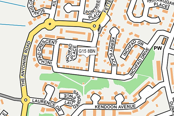 G15 8BN map - OS OpenMap – Local (Ordnance Survey)