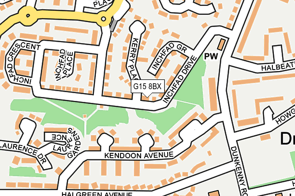 G15 8BX map - OS OpenMap – Local (Ordnance Survey)