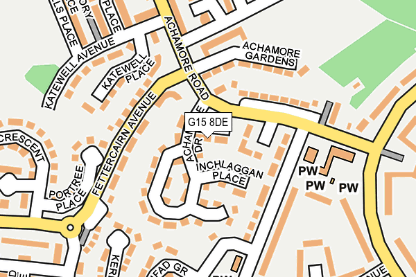 G15 8DE map - OS OpenMap – Local (Ordnance Survey)