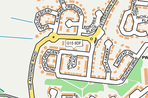 G15 8DF map - OS OpenMap – Local (Ordnance Survey)