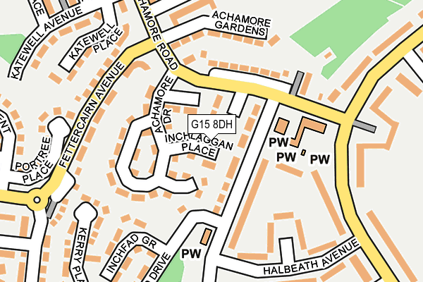 G15 8DH map - OS OpenMap – Local (Ordnance Survey)