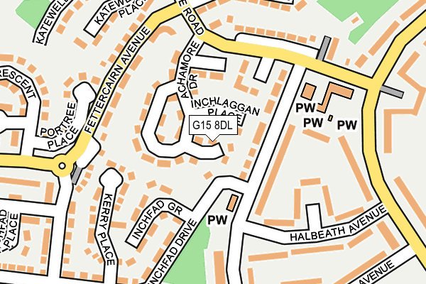 G15 8DL map - OS OpenMap – Local (Ordnance Survey)
