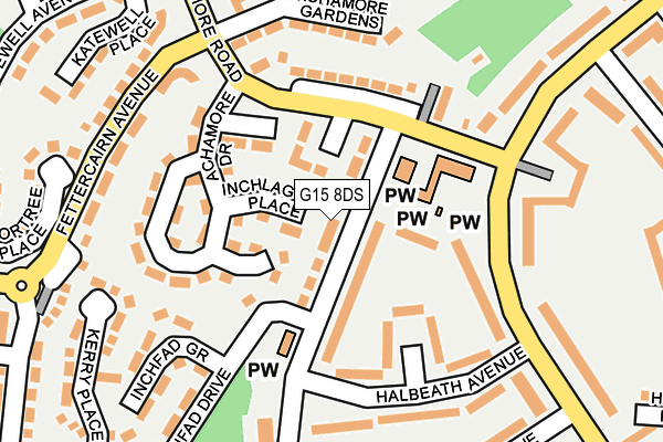 G15 8DS map - OS OpenMap – Local (Ordnance Survey)