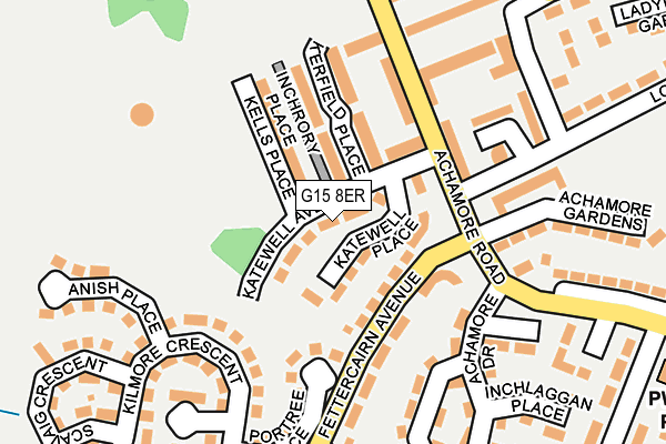 G15 8ER map - OS OpenMap – Local (Ordnance Survey)