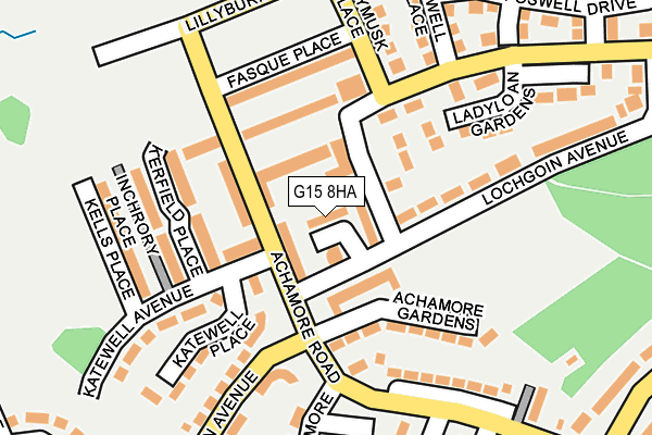 G15 8HA map - OS OpenMap – Local (Ordnance Survey)