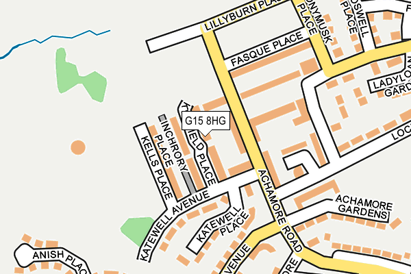 G15 8HG map - OS OpenMap – Local (Ordnance Survey)