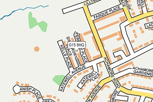 G15 8HQ map - OS OpenMap – Local (Ordnance Survey)