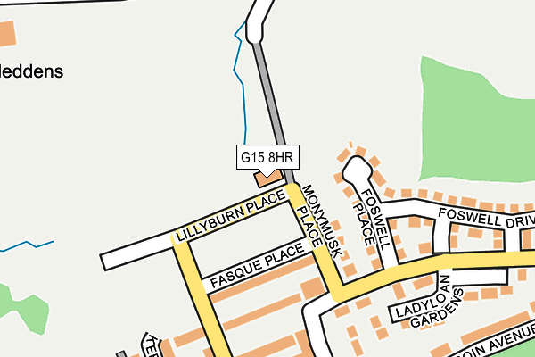 G15 8HR map - OS OpenMap – Local (Ordnance Survey)