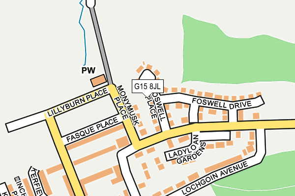G15 8JL map - OS OpenMap – Local (Ordnance Survey)