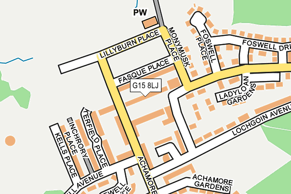 G15 8LJ map - OS OpenMap – Local (Ordnance Survey)