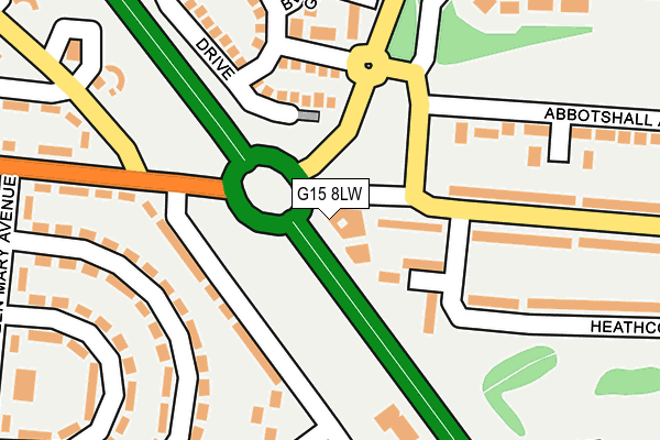 G15 8LW map - OS OpenMap – Local (Ordnance Survey)