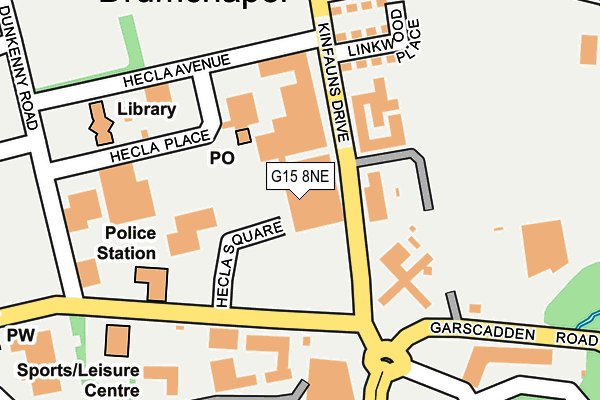 G15 8NE map - OS OpenMap – Local (Ordnance Survey)