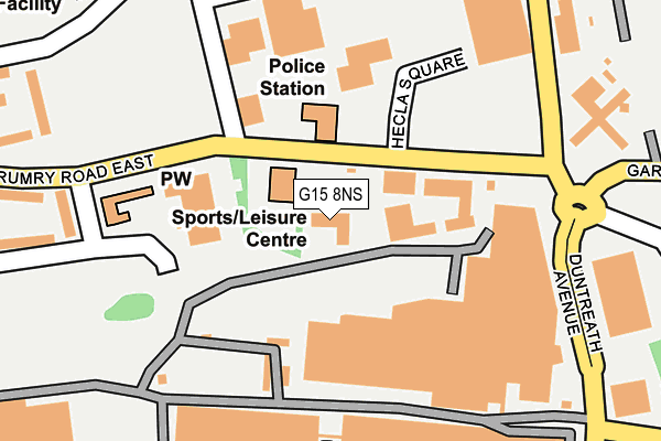 G15 8NS map - OS OpenMap – Local (Ordnance Survey)