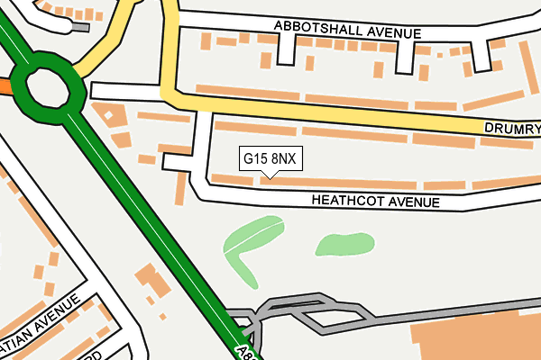 G15 8NX map - OS OpenMap – Local (Ordnance Survey)