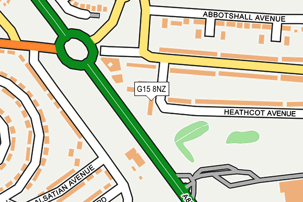 G15 8NZ map - OS OpenMap – Local (Ordnance Survey)