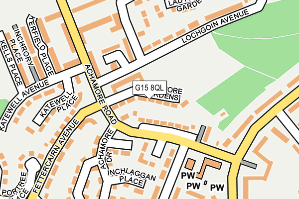 G15 8QL map - OS OpenMap – Local (Ordnance Survey)