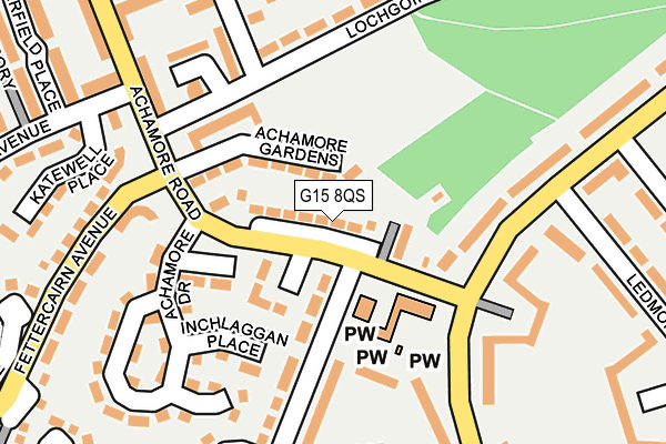 G15 8QS map - OS OpenMap – Local (Ordnance Survey)