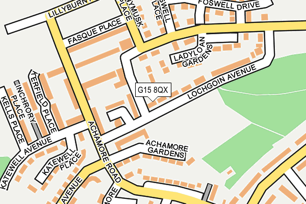 G15 8QX map - OS OpenMap – Local (Ordnance Survey)
