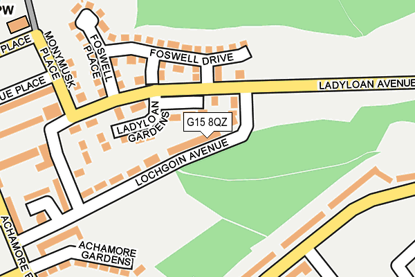 G15 8QZ map - OS OpenMap – Local (Ordnance Survey)