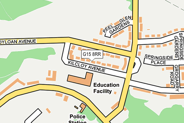 G15 8RR map - OS OpenMap – Local (Ordnance Survey)