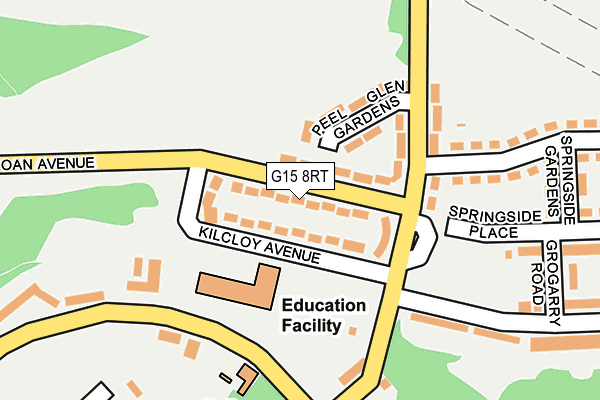 G15 8RT map - OS OpenMap – Local (Ordnance Survey)