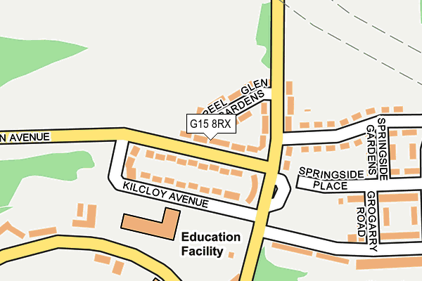 G15 8RX map - OS OpenMap – Local (Ordnance Survey)