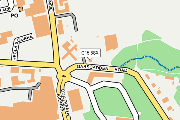 G15 8SX map - OS OpenMap – Local (Ordnance Survey)