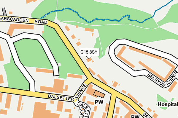 G15 8SY map - OS OpenMap – Local (Ordnance Survey)