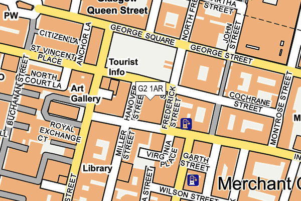 G2 1AR map - OS OpenMap – Local (Ordnance Survey)