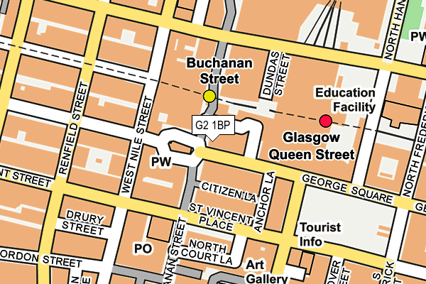 G2 1BP map - OS OpenMap – Local (Ordnance Survey)