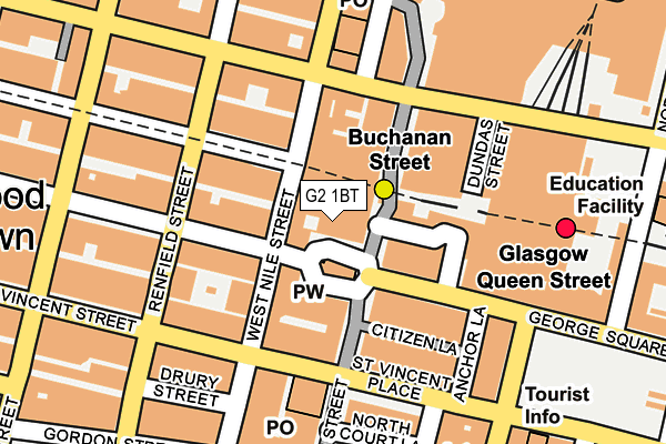 G2 1BT map - OS OpenMap – Local (Ordnance Survey)