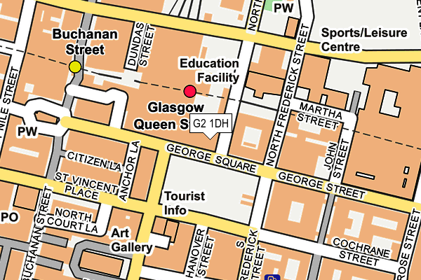 G2 1DH map - OS OpenMap – Local (Ordnance Survey)