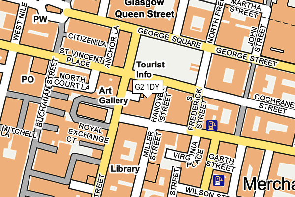 G2 1DY map - OS OpenMap – Local (Ordnance Survey)