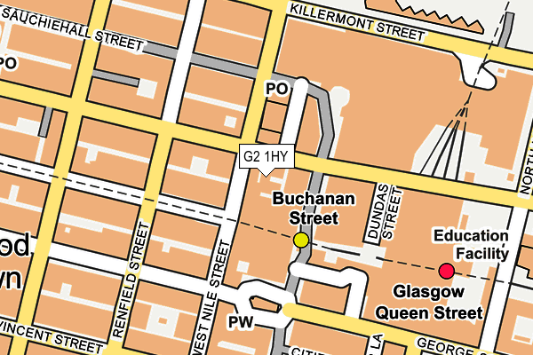 G2 1HY map - OS OpenMap – Local (Ordnance Survey)