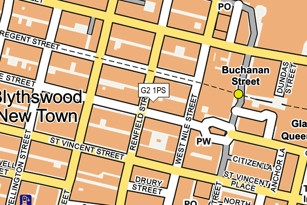 G2 1PS map - OS OpenMap – Local (Ordnance Survey)