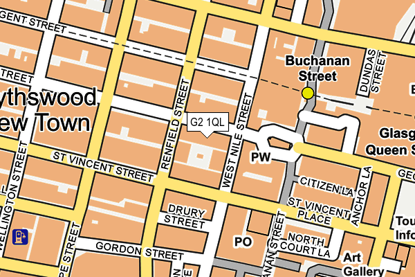 G2 1QL map - OS OpenMap – Local (Ordnance Survey)