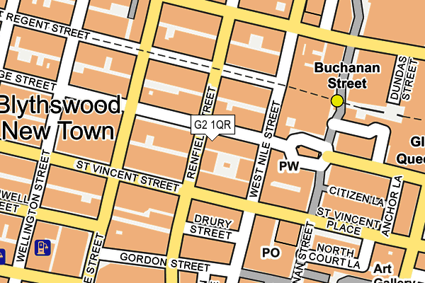 G2 1QR map - OS OpenMap – Local (Ordnance Survey)