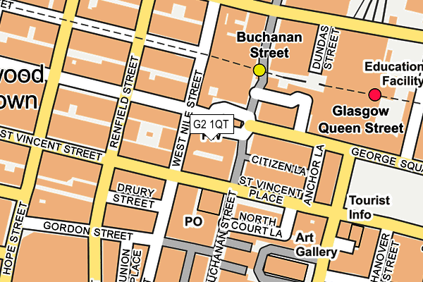 G2 1QT map - OS OpenMap – Local (Ordnance Survey)