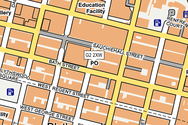 G2 2XW map - OS OpenMap – Local (Ordnance Survey)