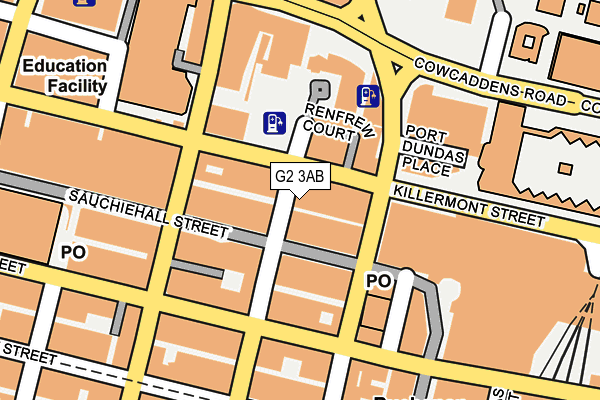 G2 3AB map - OS OpenMap – Local (Ordnance Survey)