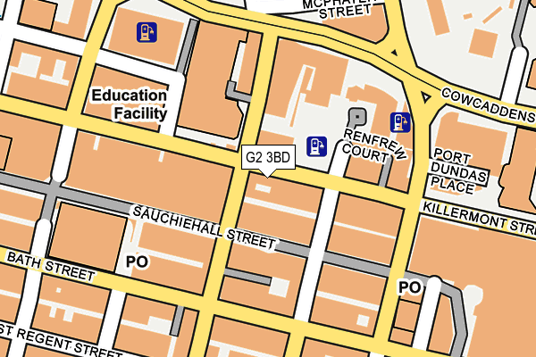 G2 3BD map - OS OpenMap – Local (Ordnance Survey)