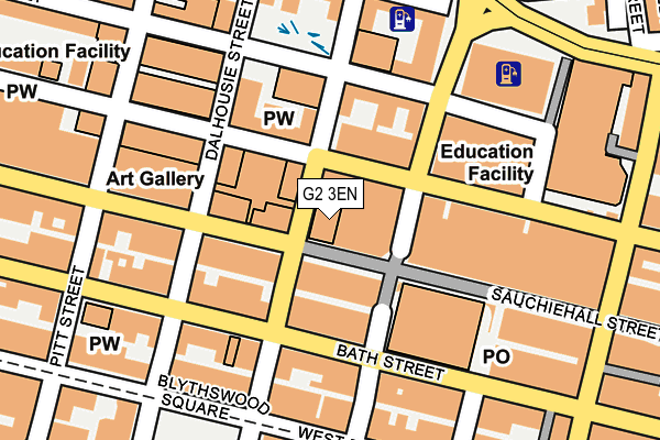 G2 3EN map - OS OpenMap – Local (Ordnance Survey)