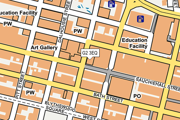 G2 3EQ map - OS OpenMap – Local (Ordnance Survey)