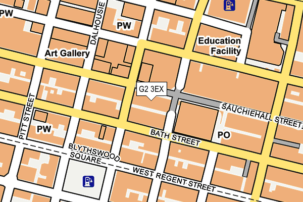 G2 3EX map - OS OpenMap – Local (Ordnance Survey)