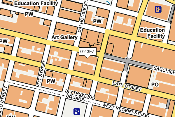G2 3EZ map - OS OpenMap – Local (Ordnance Survey)
