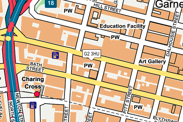 G2 3HU map - OS OpenMap – Local (Ordnance Survey)