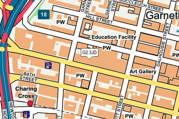 G2 3JD map - OS OpenMap – Local (Ordnance Survey)