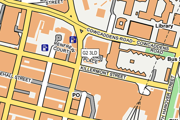 G2 3LD map - OS OpenMap – Local (Ordnance Survey)